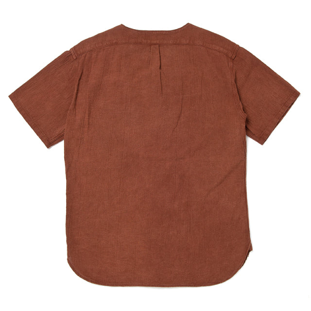 奄美泥染 鯉口シャツ【5672】