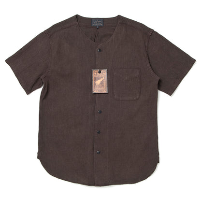 奄美泥染 鯉口シャツ【5672】