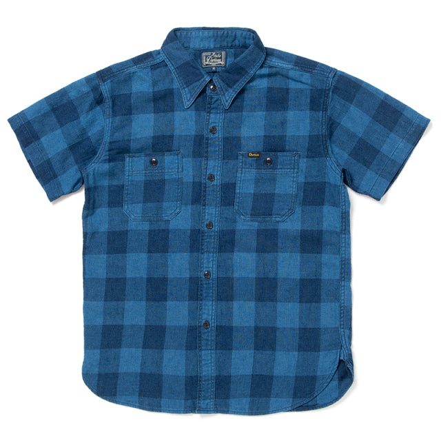USEDインディゴチェックシャツ【5674U】