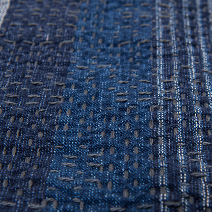 NORAGI KASURI SASHIKO半袖シャツ【5696】