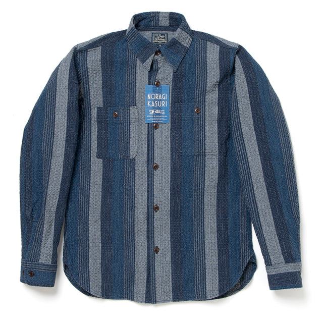 NORAGI KASURI SASHIKOシャツ【5676】