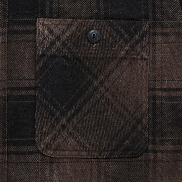 奄美泥染ネルシャツ【5678-DORO】