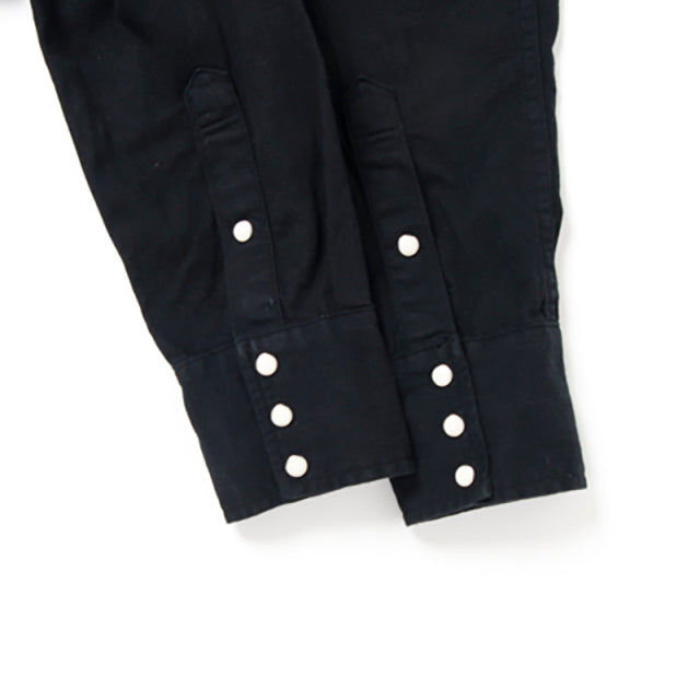 京黒紋付染ウエスタンシャツ【5686】