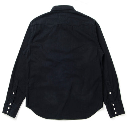 京黒紋付染ウエスタンシャツ【5686】