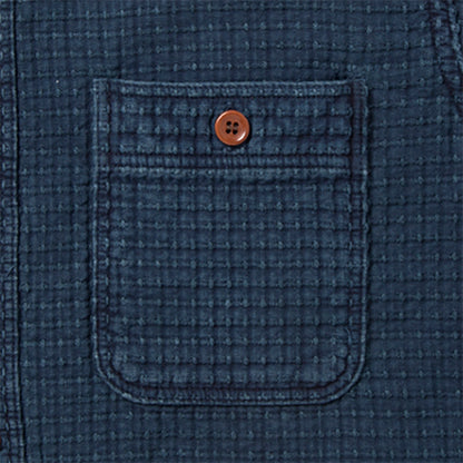 インディゴ刺し子シャツ【5689】