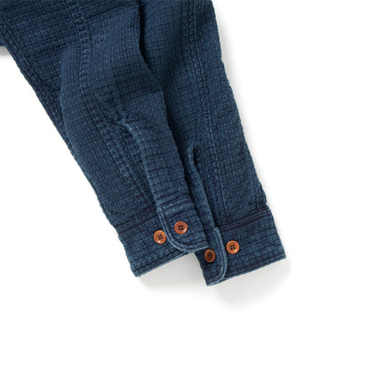 USEDインディゴ刺し子シャツ【5689U】