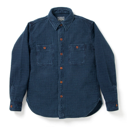 インディゴ刺し子シャツ【5689】