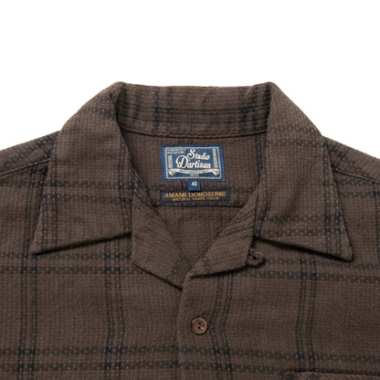 奄美泥染刺し子シャツ【5690】