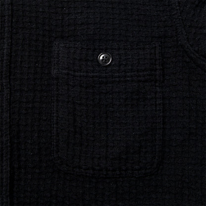 黒紋付染め刺し子シャツ【5697】