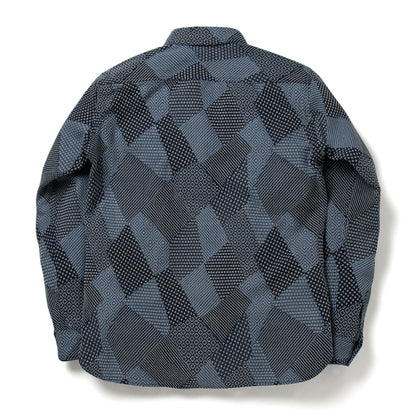 ツギハギ刺し子シャツ【5699】