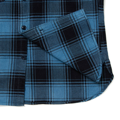 阿波正藍手染めチェックシャツ【5700】