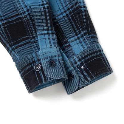 阿波正藍手染めチェックシャツ【5700】