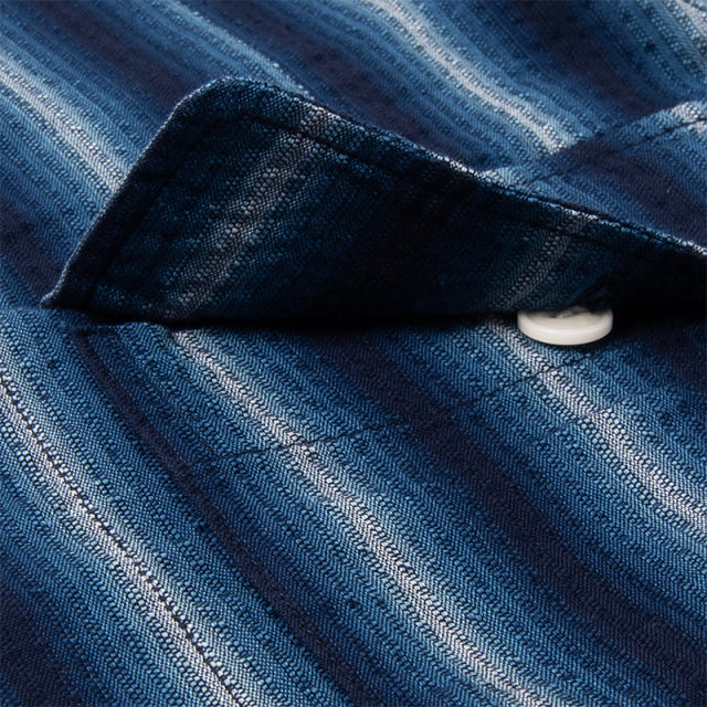 阿波しじら織り長袖シャツ【5706A】