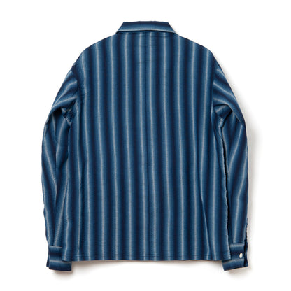 阿波しじら織り長袖シャツ【5706A】