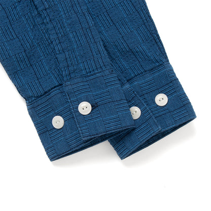 阿波しじら織り長袖シャツ【5706B】