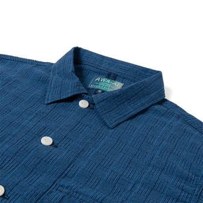 阿波しじら織り長袖シャツ【5706B】