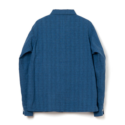 阿波しじら織り長袖シャツ【5706B】