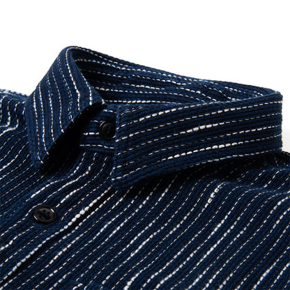 RAIN刺し子長袖シャツ【5709】