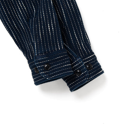 RAIN刺し子長袖シャツ【5709】