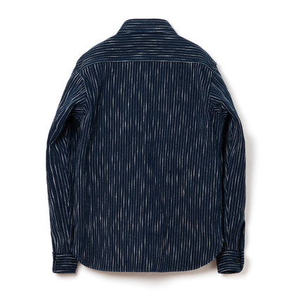 RAIN刺し子長袖シャツ【5709】