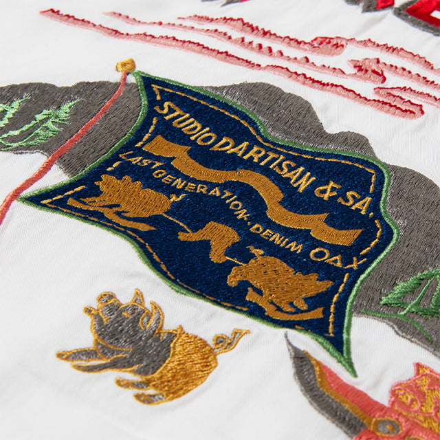 刺繍ボーリングシャツ【5710】