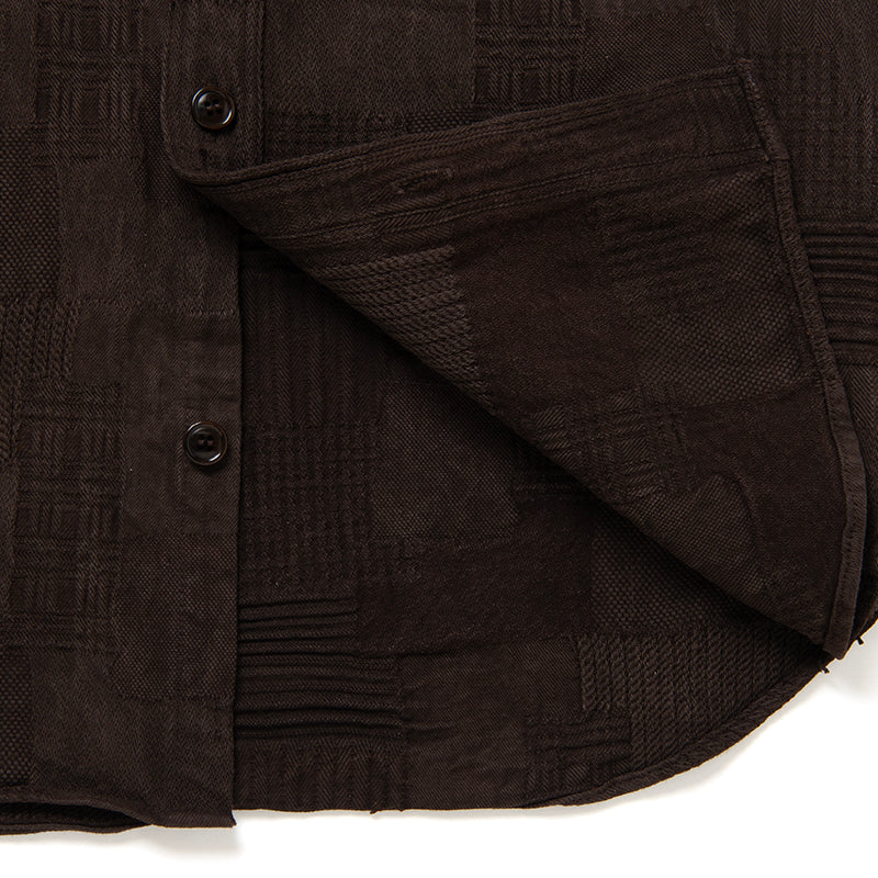 奄美泥染BOROジャガードシャツ【5717】