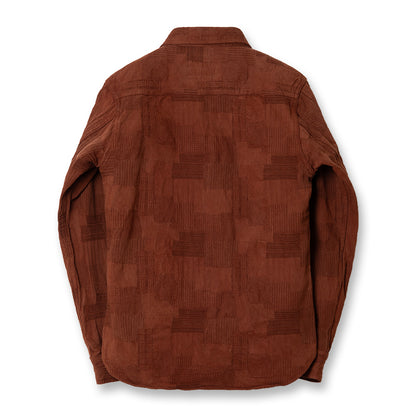 奄美泥染BOROジャガードシャツ【5717】