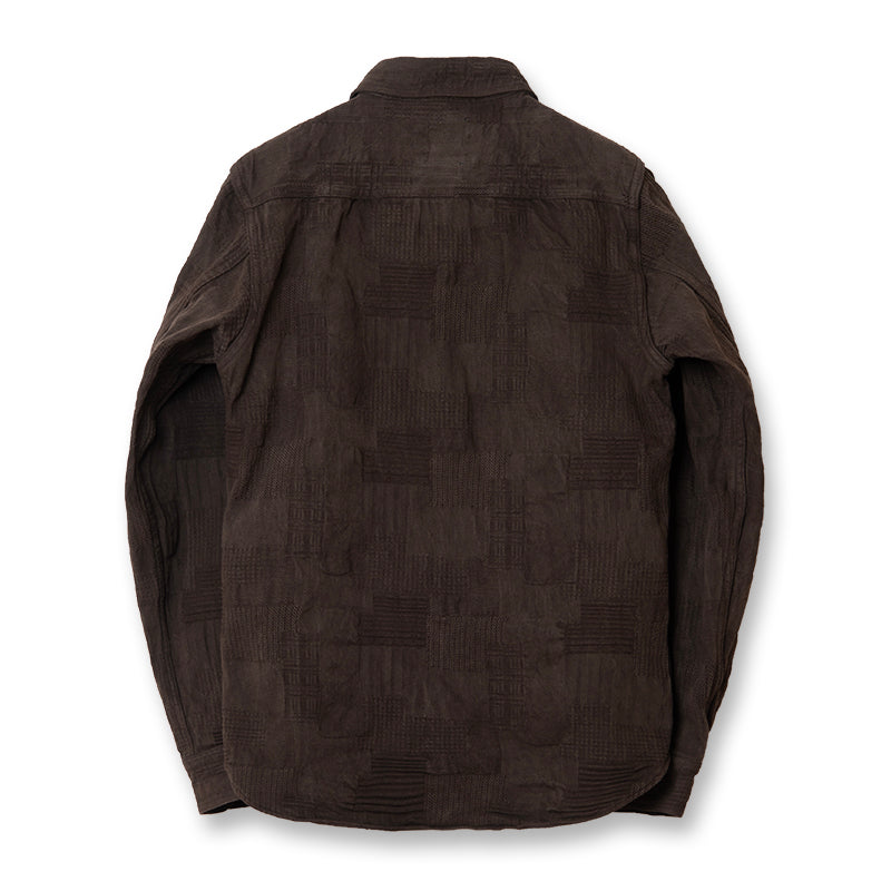 奄美泥染BOROジャガードシャツ【5717】