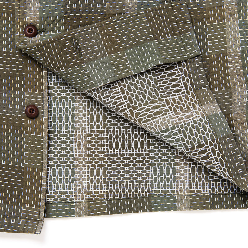 NORAGI ARMY SASHIKO 長袖シャツ【5718】