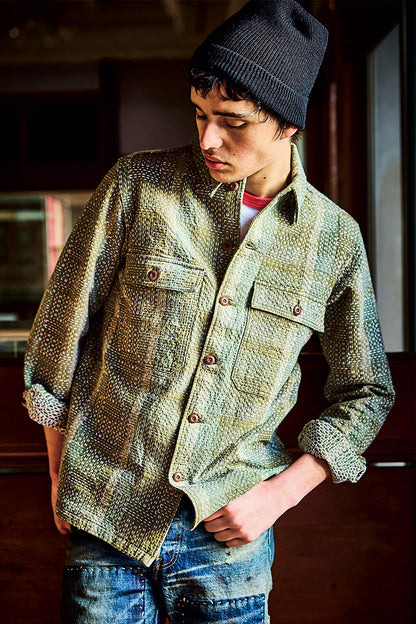 NORAGI ARMY SASHIKO 長袖シャツ【5718】