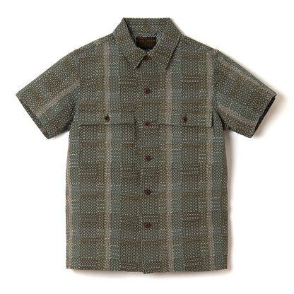 NORAGI ARMY SASHIKO 半袖シャツ【5719】