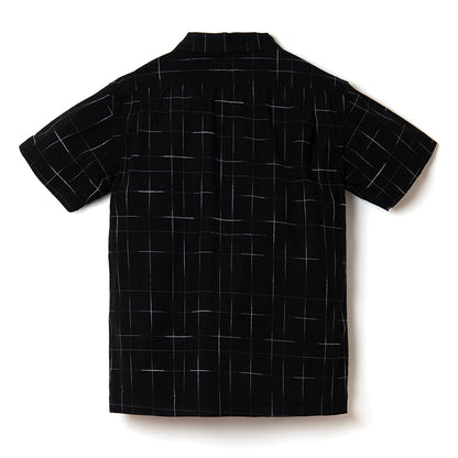 京黒紋付染絣半袖シャツ【5720】