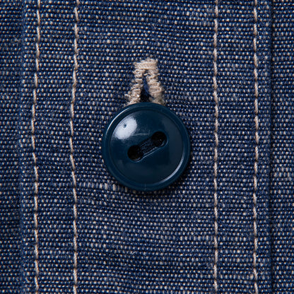 刺繍シャンブレー半袖シャツ【5723S】