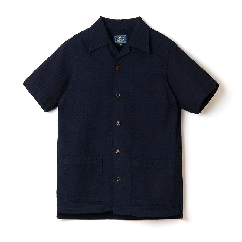 インディゴドビー半袖シャツ【5724】