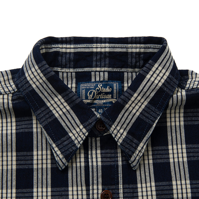 インディゴチェックシャツ【5725】