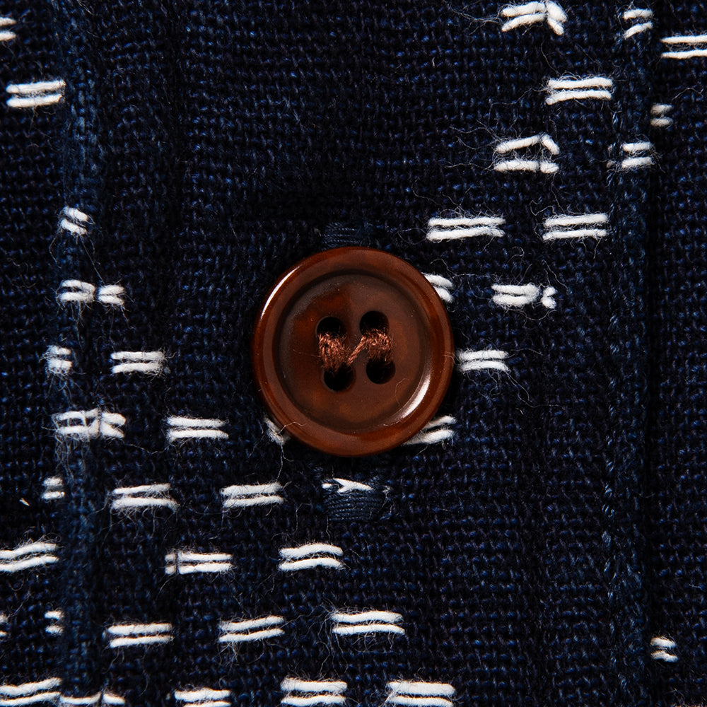 インディゴ刺し子シャツ【5728】