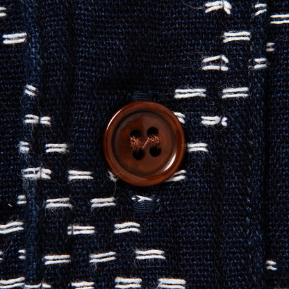 インディゴ刺し子シャツ【5728】