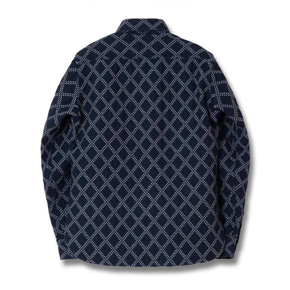 インディゴ刺し子シャツ【5728】