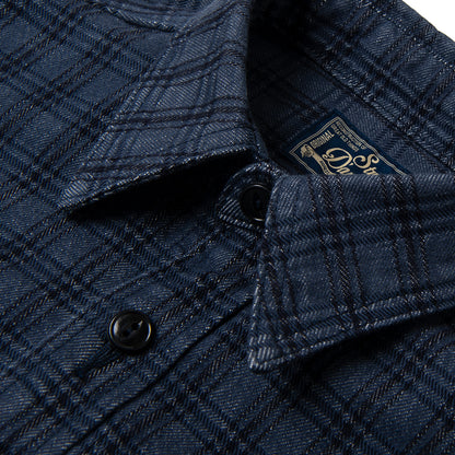 13ozジャガードチェックシャツ【5734】