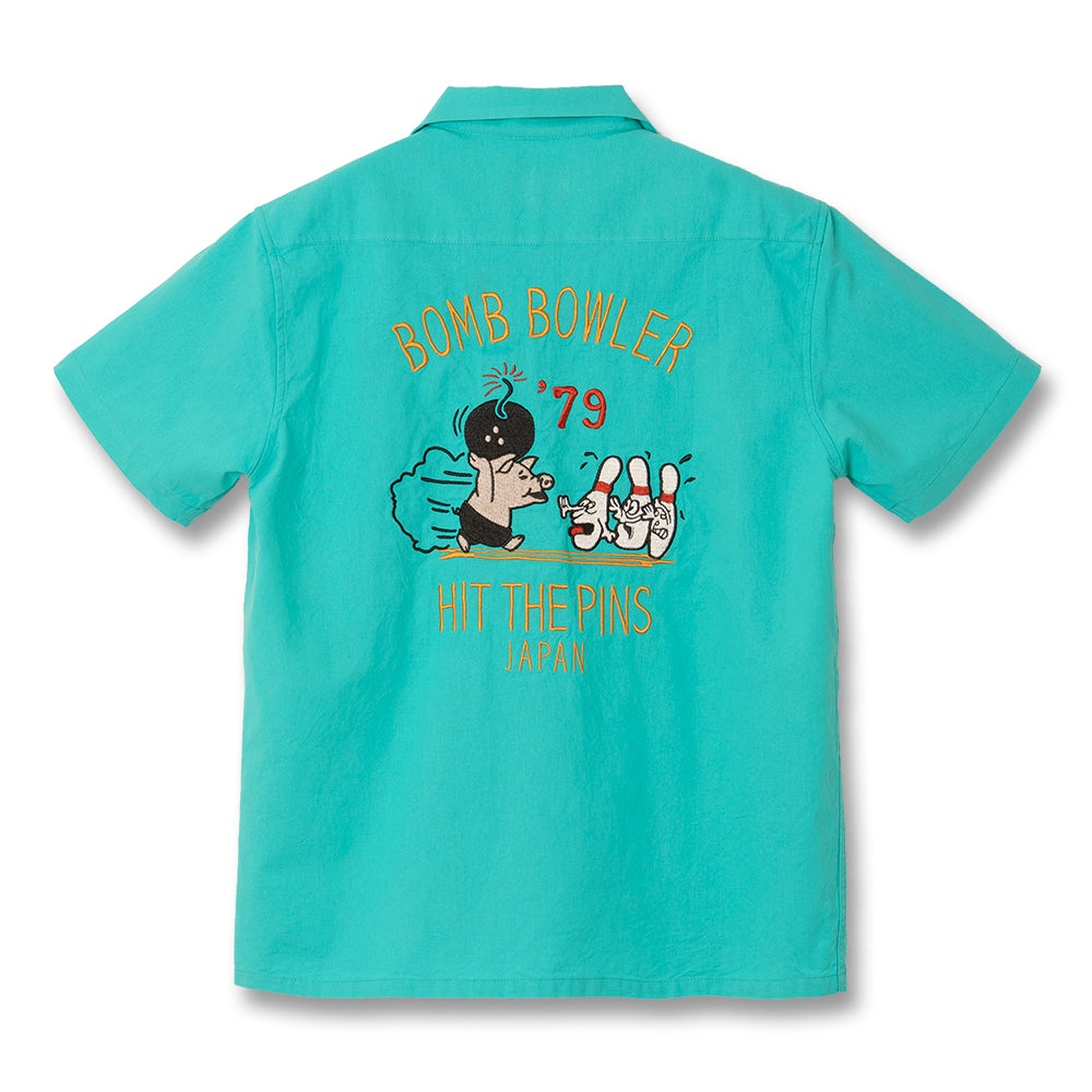 刺繍ボーリングシャツ【5743】