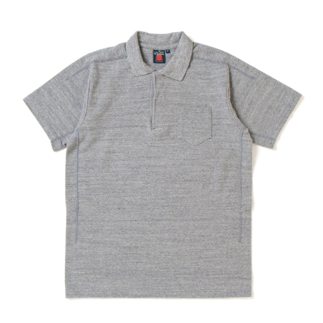 吊り編み鹿の子ポロシャツ【8000】