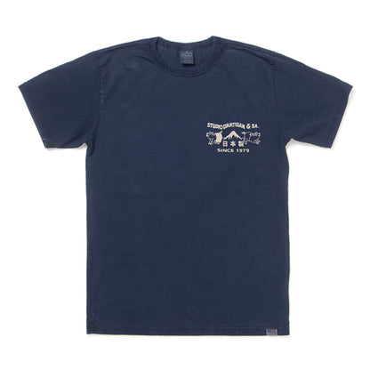 USAコットンインディゴＴシャツ【8067A】