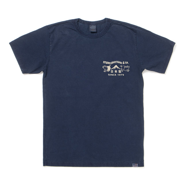 USAコットンインディゴＴシャツ【8067A】