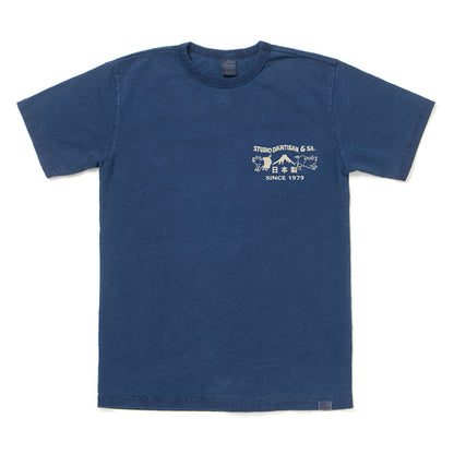 USAコットンインディゴＴシャツ【8067A】