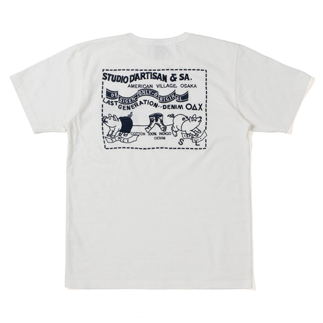 USAコットン刺繍Tシャツ【8096】