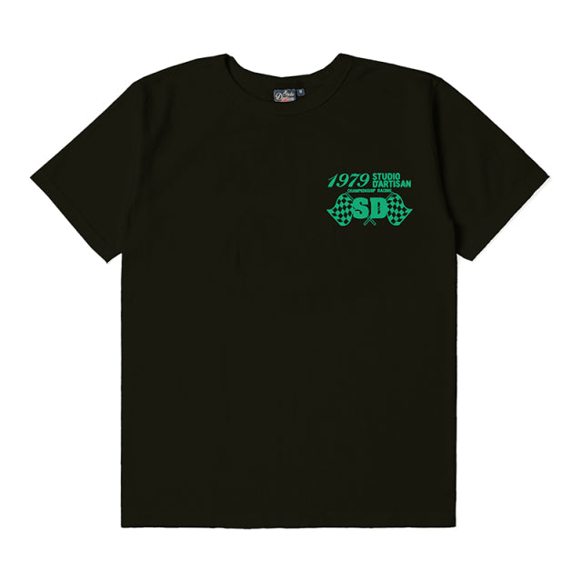 吊り編みプリントTシャツ【8113A】