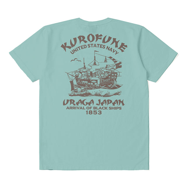 黒船U.S.N.プリントTシャツ【8118】