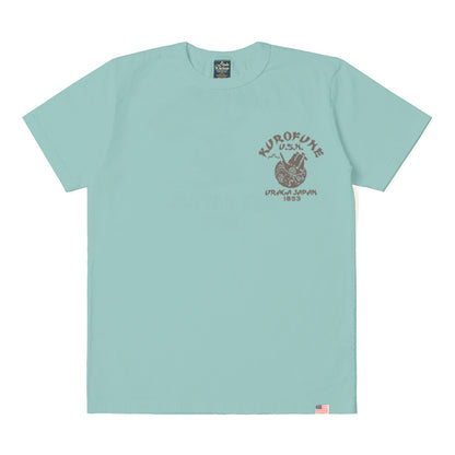 黒船U.S.N.プリントTシャツ【8118】