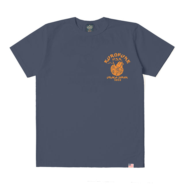 黒船U.S.N.プリントTシャツ【8118】