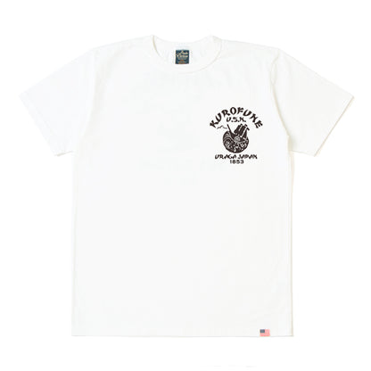 黒船U.S.N.プリントTシャツ【8118】